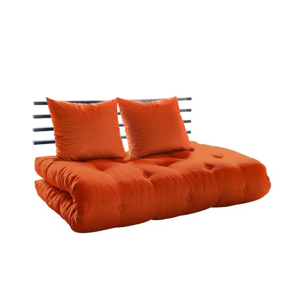 Shin Sano Black/Orange kinyitható kanapé - Karup-image-2