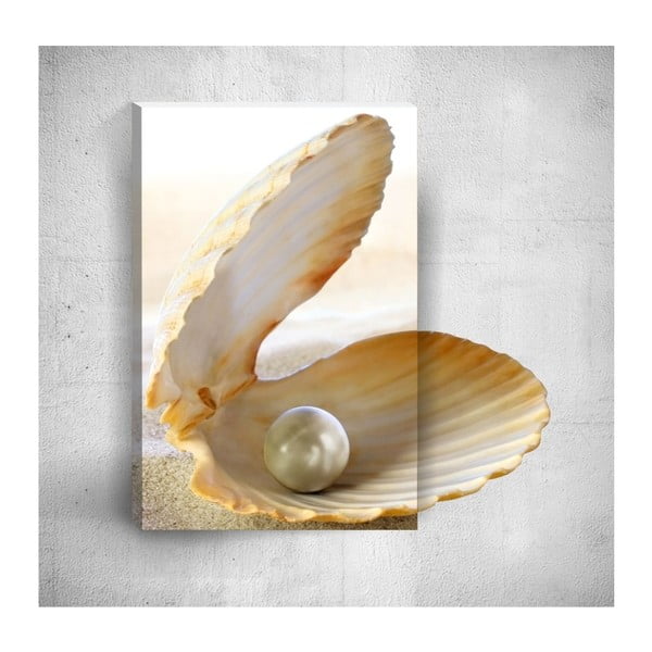 Seashell With Pearl 3D fali kép, 40 x 60 cm - Mosticx