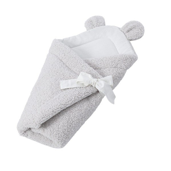 Elefántcsont színű sherpa babapólya 35x65 cm – Meowbaby-image-1