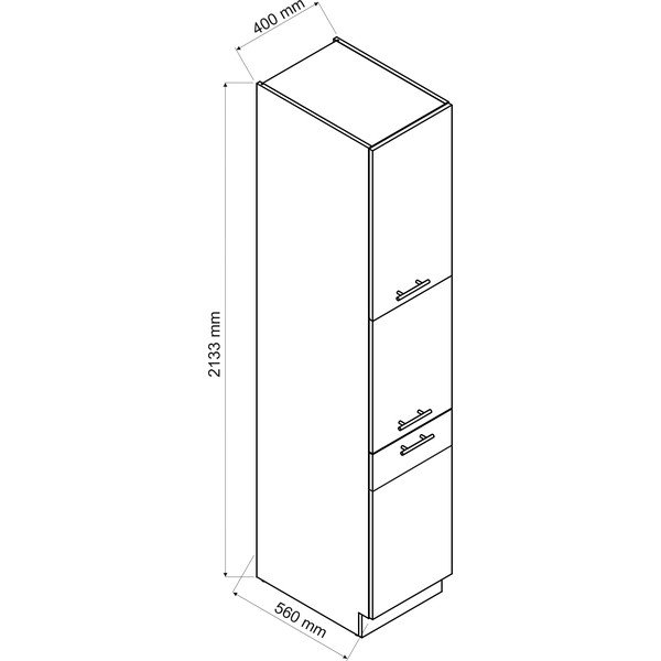 Magas élelmiszertároló konyhaszekrény (szélesség 40 cm) Kian – STOLKAR-image-1