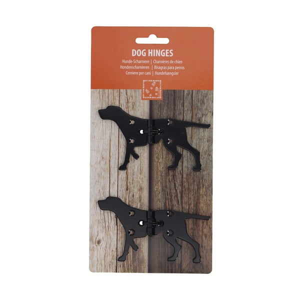 Fém ajtó zsanér szett 4 db-os Dog – Esschert Design-image-1