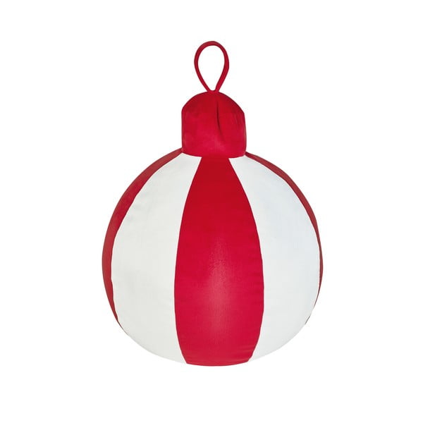 Plüss díszpárna karácsonyi mintával 25x30 cm Christmas Bauble – Catherine Lansfield