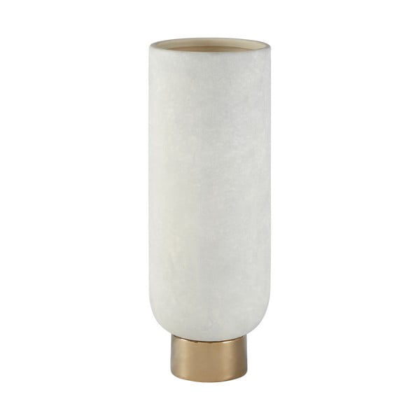 Callie agyagkerámia váza fehér-arany színben, magasság 32 cm - Premier Housewares