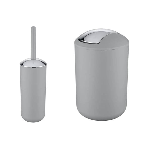 Szürke műanyag fürdőszobai kiegészítő szett Brasil – Wenko