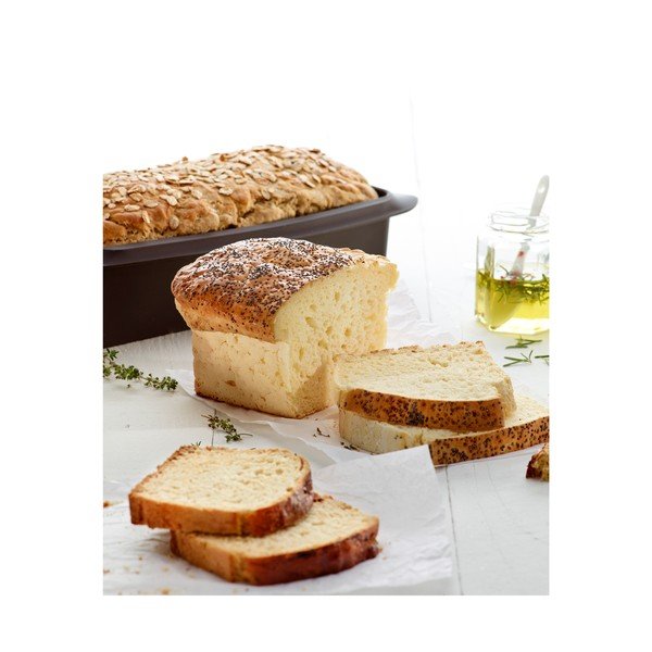 Barna szilikon szögletes kenyérsütő forma, hossz 28 cm - Lékué-image-1