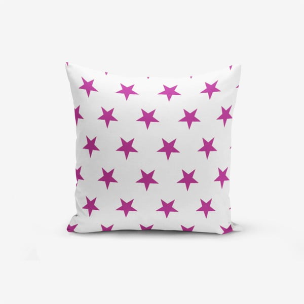 Lilac Color Star Modern pamutkeverék párnahuzat, 45 x 45 cm - Minimalist Cushion Covers