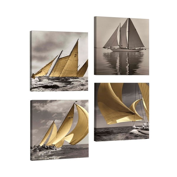 Boats többrészes kép, 33 x 33 cm