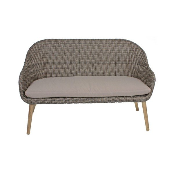 Barna tömörfa kerti fotel Pueblo – Garden Pleasure-image-3