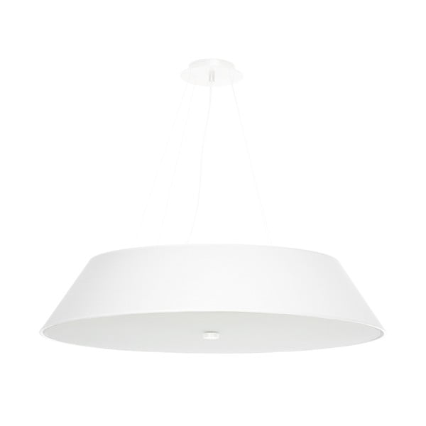 Fehér függőlámpa textil búrával ø 70 cm Hektor – Nice Lamps