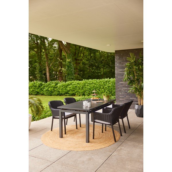 Fekete műanyag kerti szék Cairo – Hartman-image-1