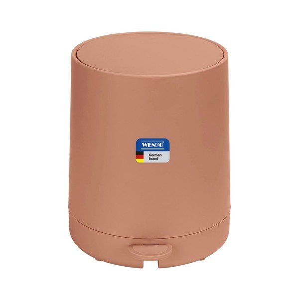 Barna műanyag pedálos szemetes 5 l Fablo – Wenko-image-3