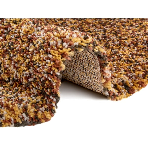 Bronzszínű kerek szőnyeg ø 160 cm Shag – Hanse Home-image-2