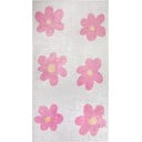 Rózsaszín-elefántcsont színű mosható futószőnyeg 80x200 cm Cute Flowers Pink – Vitaus