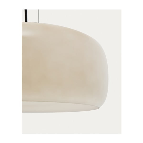 Szürkésbézs LED függőlámpa üveg búrával ø 38 cm Reig – Kave Home-image-2