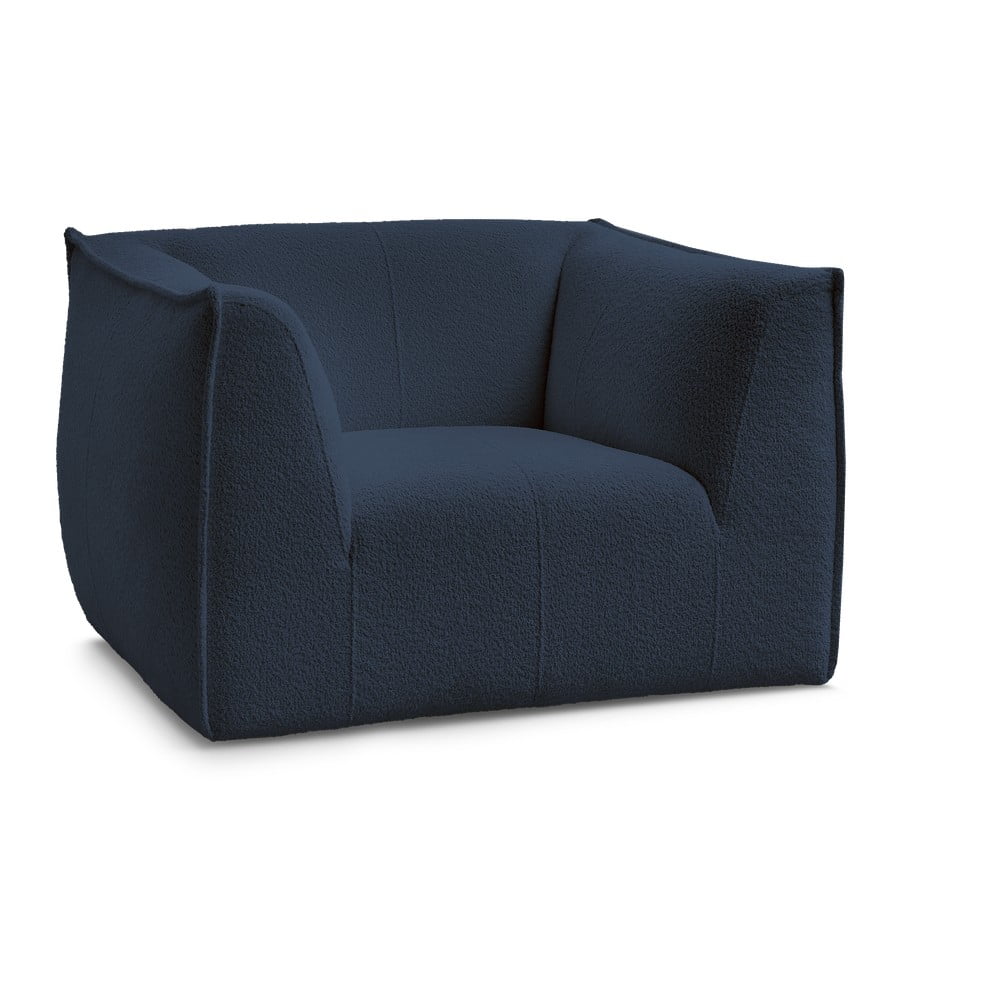 Sötétkék buklé fotel Giorgia – Bobochic Paris