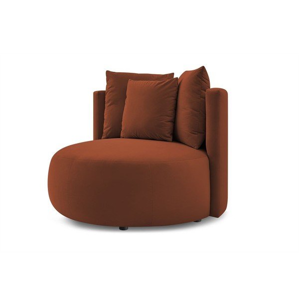 Narancssárga bársony fotel Cesar – Bobochic Paris