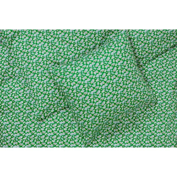 Zöld egyszemélyes pamut-szatén ágyneműhuzat 140x200 cm Pleasantly – JUNA-image-1