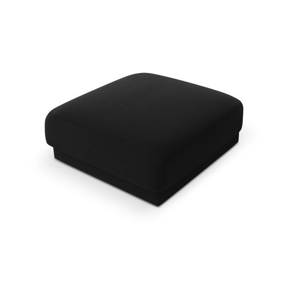 Fekete bársony puff Miley  – Micadoni Home-image-3