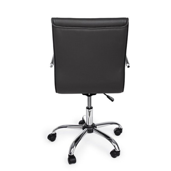 Sötétszürke bőrutánzat irodai szék Perth – Yes Everyday-image-4