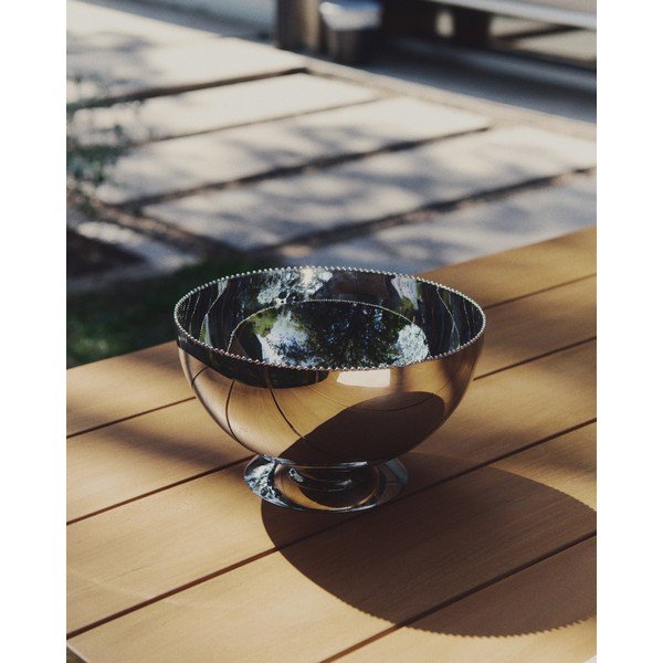 Ezüstszínű rozsdamentes acél tál ø 25,5 cm Nirela – Kave Home-image-3