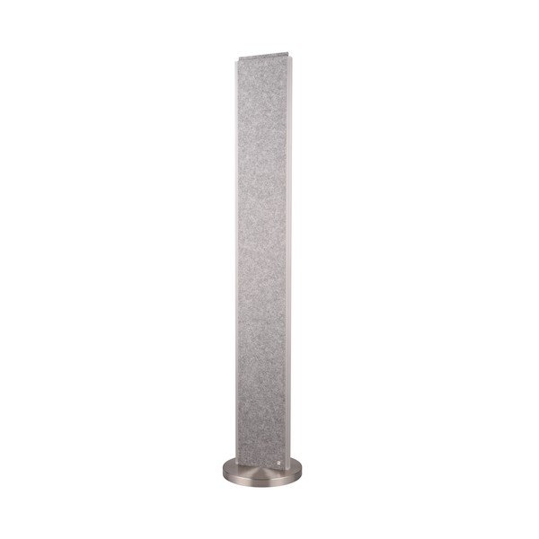 Szürke LED állólámpa hangvezérléssel-mobil alkalmazás vezérléssel, textil búrával (magasság 180 cm) Cicara – CINQUE-image-2
