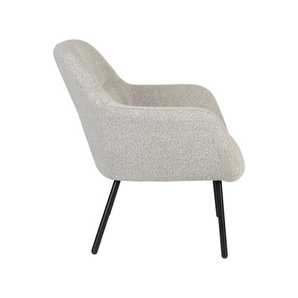 Fehér buklé fotel Dude – White Label-image-3