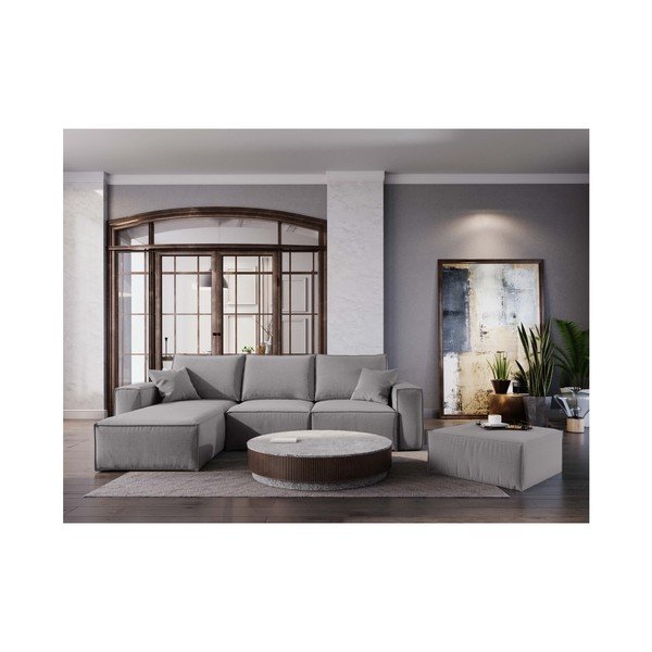 Miami szürke sarokkanapé, bal oldali - Cosmopolitan Design-image-4