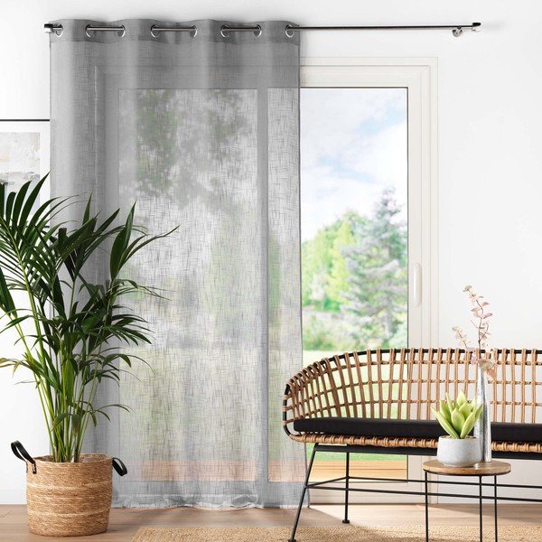 Szürke átlátszó függöny 140x280 cm Haltona – douceur d'intérieur-image-4