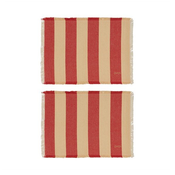 Bio pamut tányéralátét szett 2 db-os 36x48 cm Toppu – OYOY Living Design