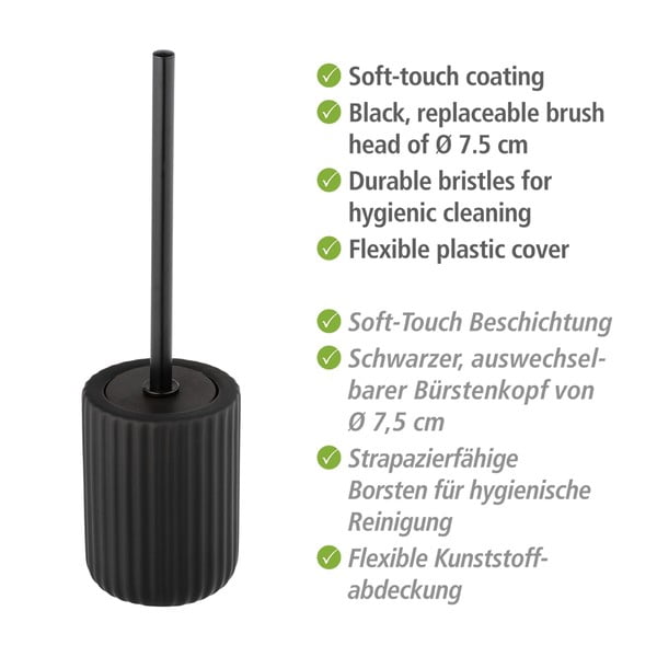 Belluno fekete wc-kefe - Wenko-image-3
