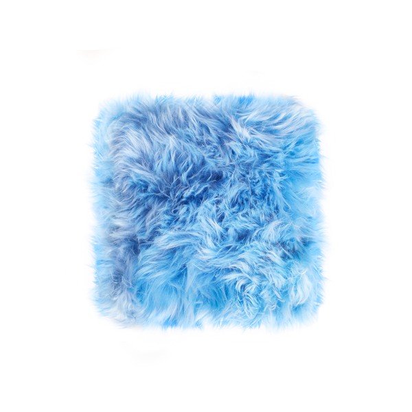 Sheepskin világoskék bárányszőrme díszpárna, 45 x 45 cm - Royal Dream-image-1
