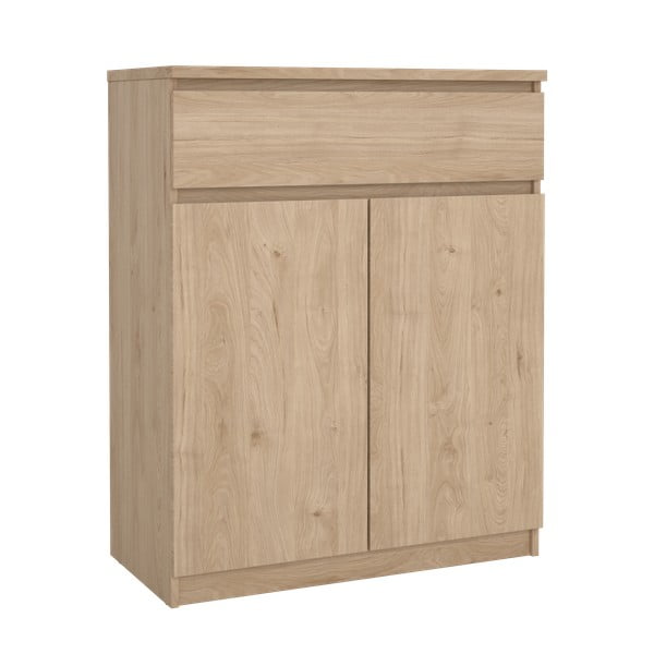 Natúr színű komód tölgyfa dekorral 80x100x40 cm Naia – Tvilum-image-3