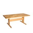 Étkezőasztal tölgyfa dekorral 95x195 cm Skak – Hübsch