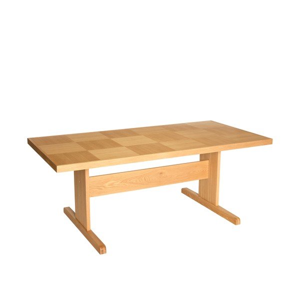 Étkezőasztal tölgyfa dekorral 95x195 cm Skak – Hübsch