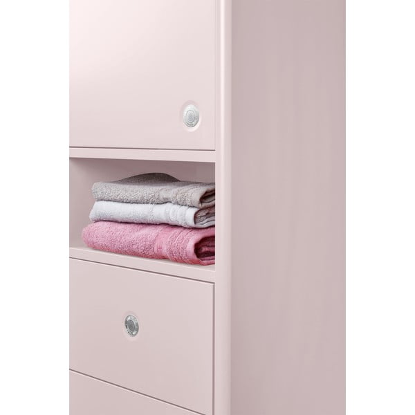 Rózsaszín magas-fali fürdőszoba szekrény 40x158 cm Color Bath – Tom Tailor-image-1