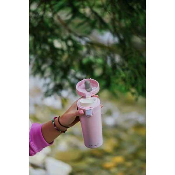 Fuori rózsaszín thermo utazóbögre, 400 ml - Vialli Design-image-3