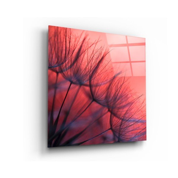 Red Dandelion üvegkép, 40 x 40 cm - Insigne