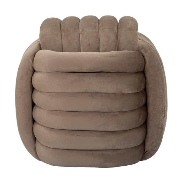 Szürkésbarna bársony puff Softy – Mauro Ferretti-image-2