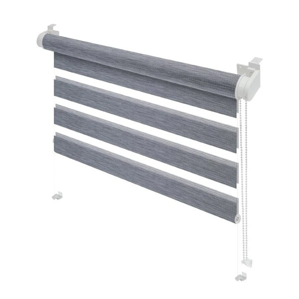 Szürke nappali-éjszakai roló 42,5x150 cm Zebra Natur – Gardinia-image-1