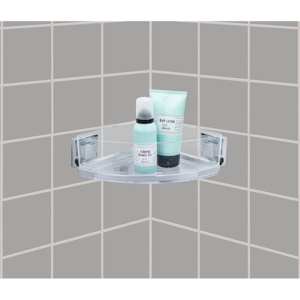 Vacuum-Loc fúrásmentes sarokpolc, 19,5 x 28 cm - Wenko-image-1