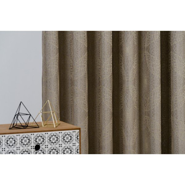 Aranyszínű függöny 140x160 cm Elys – Mendola Fabrics-image-2