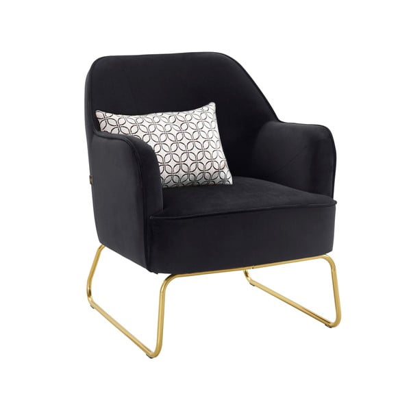 Fekete bársony fotel Joshua - Støraa-image-4