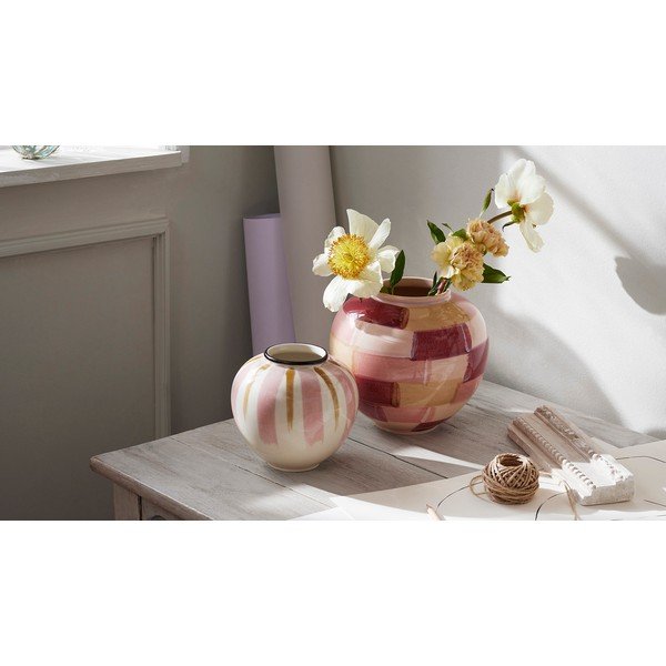 Rózsaszín kerámia váza ø 21,5 cm Canvas - Kähler Design-image-3