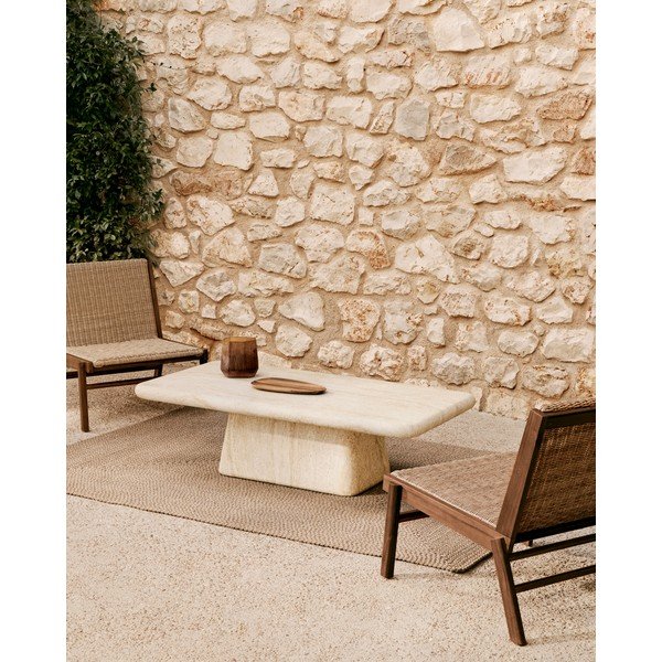 Bézs kültéri-beltéri szőnyeg újrahasznosított szálakból 160x230 cm Despas – Kave Home-image-1