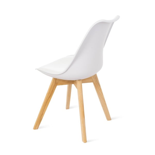 Retro 2 db fehér szék bükkfa lábakkal - Bonami Essentials-image-2