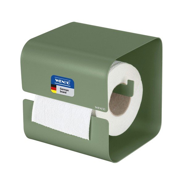 Zöld öntapadós acél Turbo-Loc WC-papír tartó Lizan – Wenko-image-3