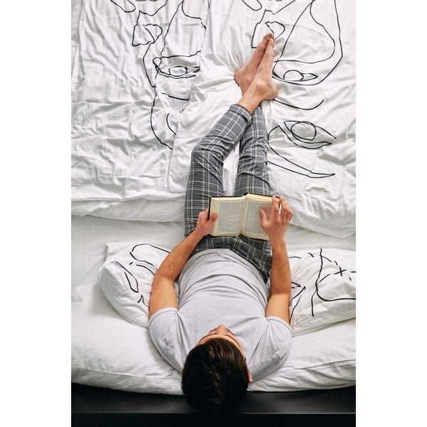 Infinity pamut-szatén kétszemélyes ágyneműhuzat, 200 x 200 cm - Butter Kings-image-3