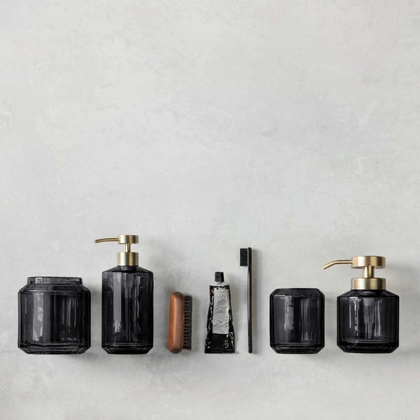 Fekete üveg fogkefetartó pohár Vision – Mette Ditmer Denmark-image-4