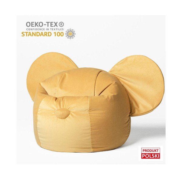 Sárga gyerek babzsák Ears – The Brooklyn Kids-image-2