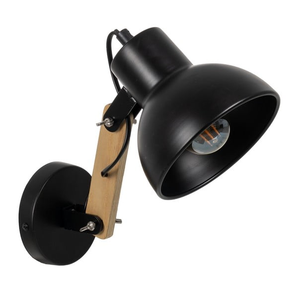 Fekete-natúr színű fali lámpa – Ixia-image-1